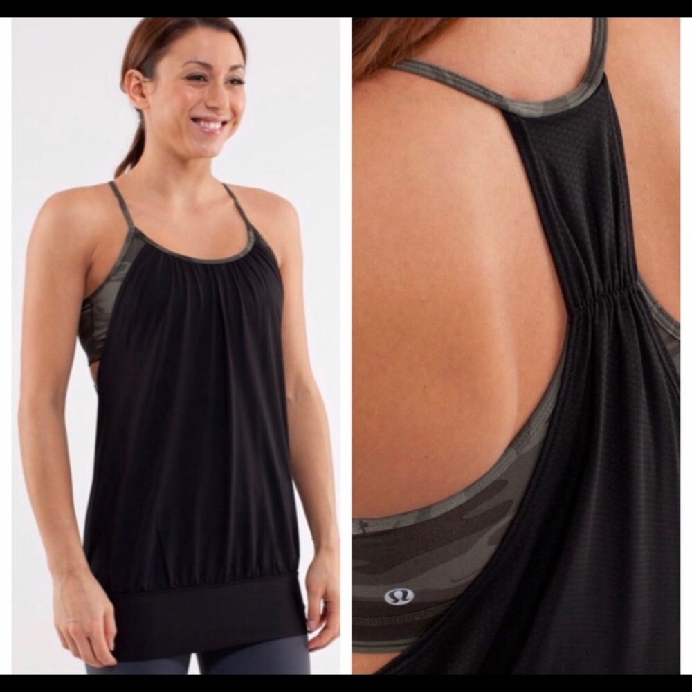 Lululemon camo no limits tank size 8